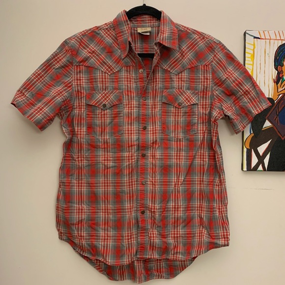 Todd Oldham Tartan Plaid Western Button Down - Picture 1 of 6
